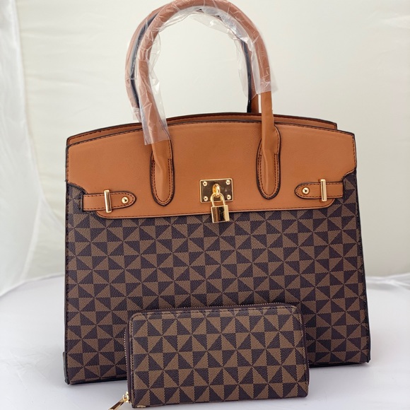 2pc Tote handbag Purse With Matching Wallet - Picture 2 of 6